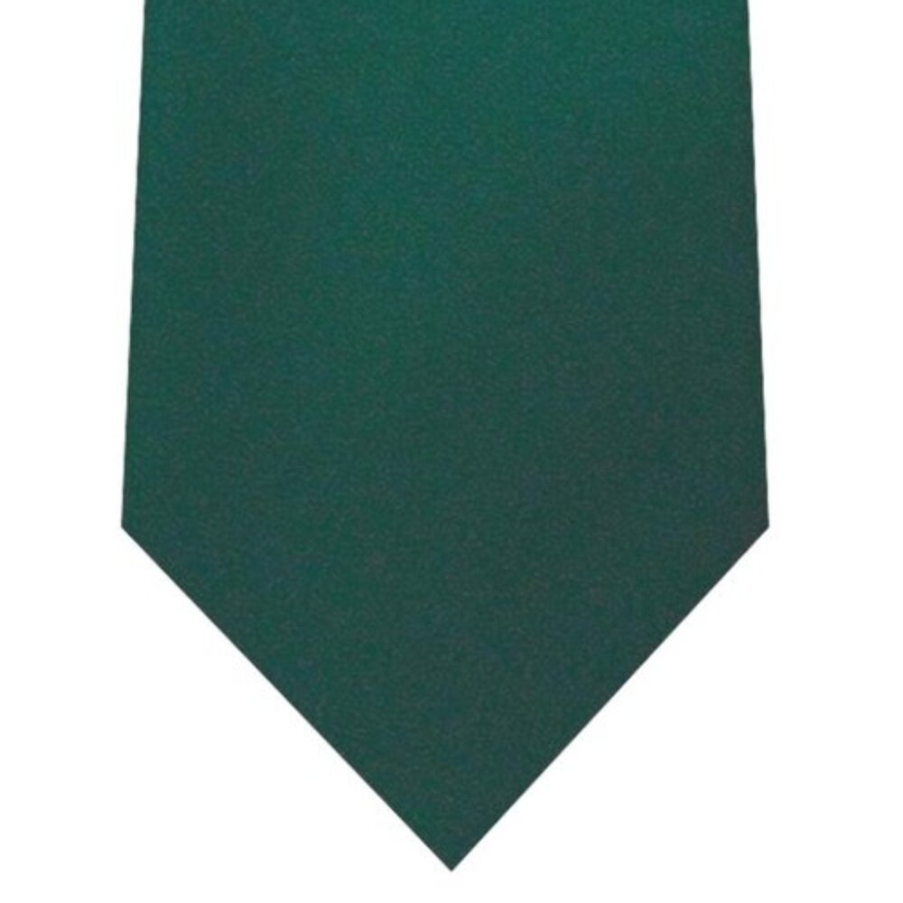 Forest Green Solid Tie – 3.25” Classic Width | 100% Microfiber